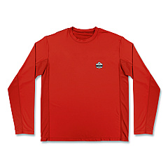 ergodyne Chill-Its 6689 Cooling Long Sleeve Sun Shirt with UV Protection, Medium, Orange (12178)