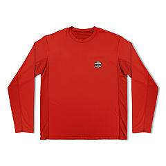 ergodyne Chill-Its 6689 Cooling Long Sleeve Sun Shirt with UV Protection, X-Large, Orange (12180)
