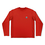 ergodyne Chill-Its 6689 Cooling Long Sleeve Sun Shirt with UV Protection, 2X-Large, Orange (12181)