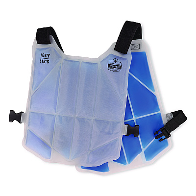 ergodyne Chill-Its 6210 Phase Change Cooling Ice Vest, Nylon/Phase Change, One Size Fits Most, Blue (12222)