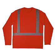 ergodyne Chill-Its 6688 Type R Class 2 Cooling Hi-Vis Sun Shirt with UV Protection, Small, Orange (12230)