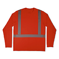ergodyne Chill-Its 6688 Type R Class 2 Cooling Hi-Vis Sun Shirt with UV Protection, Small, Orange (12230)
