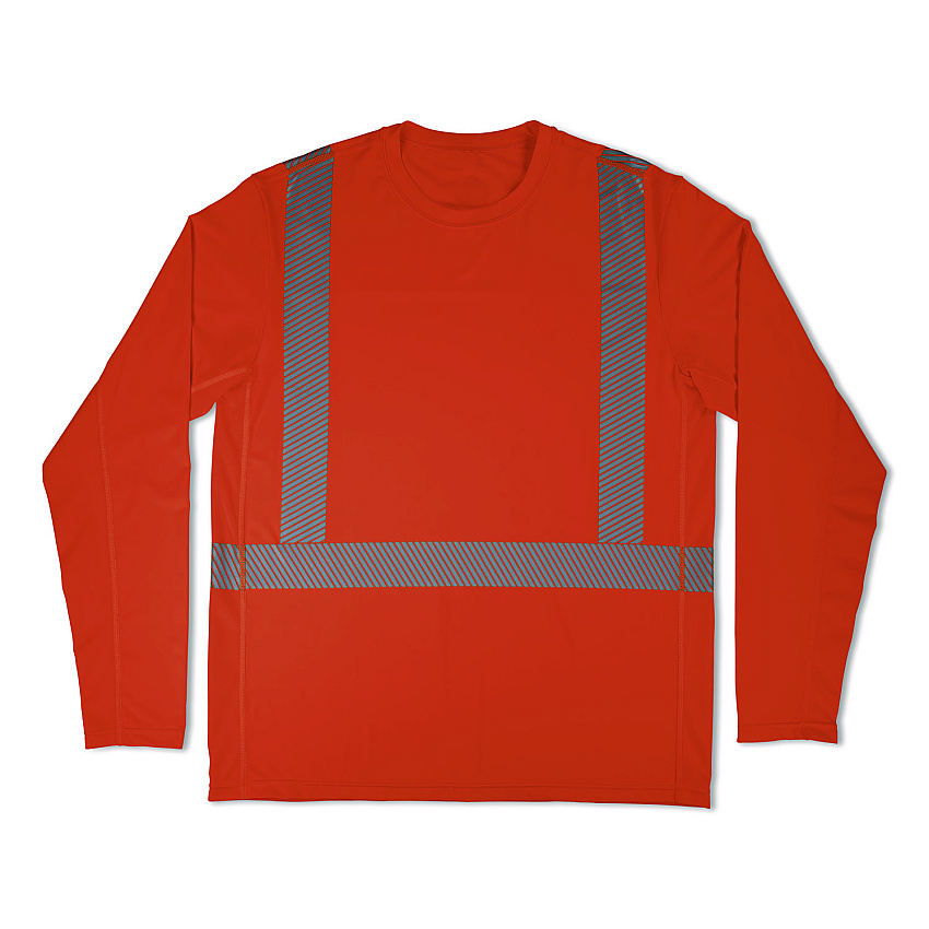 ergodyne Chill-Its 6688 Type R Class 2 Cooling Hi-Vis Sun Shirt with UV Protection, Medium, Orange (12231)