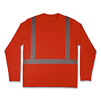 ergodyne Chill-Its 6688 Type R Class 2 Cooling Hi-Vis Sun Shirt with UV Protection, 2X-Large, Orange (12234)