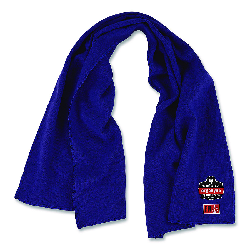 ergodyne Chill-Its 6606FR FR Cooling Towel, Modacrylic Knit, One Size Fits Most, Blue (12437)