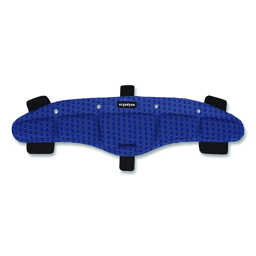 ergodyne Chill-Its 6611 Hard Hat Cooling Sweatband Pad, 15 x 4, Blue, 3/Pack (12447)