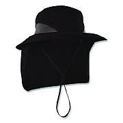 ergodyne Chill-Its 8934 Ranger Hat with Neck Shade, Microfiber/Polyester, Small/Medium, Black (12725)