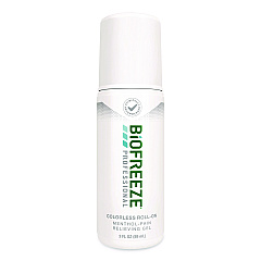 BIOFREEZE Professional Colorless Roll-On Topical Analgesic Pain Reliever, 3 oz Roll-On (420412)