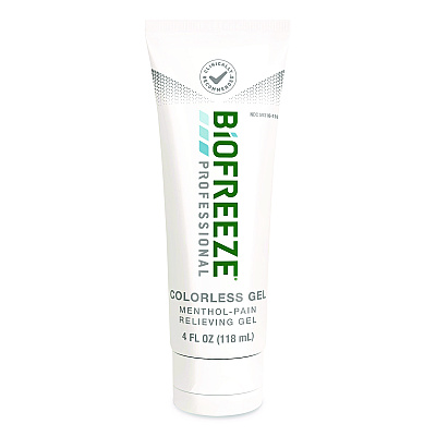 BIOFREEZE Professional Colorless Topical Analgesic Pain Reliever Gel, 4 oz Tube (420413)