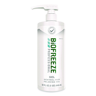 BIOFREEZE Professional Green Topical Analgesic Pain Reliever Gel, 32 oz Pump (540938)