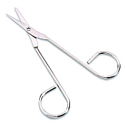 First Aid Only First Aid Scissors, 4.5" Long, Straight Nickel Handle (813161)