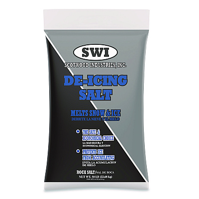 Scotwood Industries Rock Salt De-Icing Salt, 50 lb Bag (SWO50BRS50BR)
