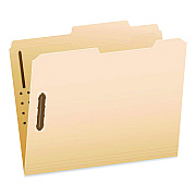 Pendaflex Manila Fastener Folders, 2/5-Cut Tabs, 0.75" Expansion, 2 Fasteners, Letter Size, Manila Exterior, 50/Box (24580)
