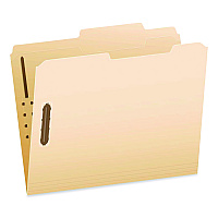 Pendaflex Manila Fastener Folders, 2/5-Cut Tabs, 0.75" Expansion, 2 Fasteners, Letter Size, Manila Exterior, 50/Box (24580)