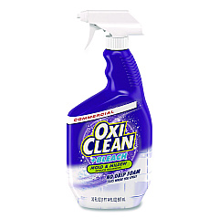 OxiClean + Bleach Mold and Mildew Stain Remover, Citrus Scent, 30 oz Spray Bottle, 8/Carton (5703730000)
