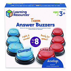 Learning Resources Team Answer Buzzers, Ages 3 and Up, 4 Buzzers (LER3780)