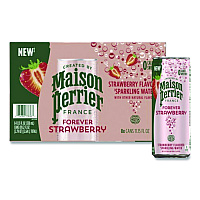 Nestl Maison Perrier Sparkling Water, 11.15 oz Can, Strawberry, 8 Cans/Box (91122)