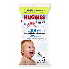 Huggies Snug and Dry, Size 5, Over 27 lbs, Disney Design, 3 Diapers/Pack, 30 Packs/Carton (57031)