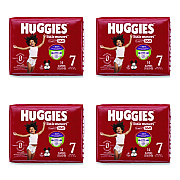 Huggies Little Movers HuggFit 360 Degree, Size 7, Over 41 lbs, Disney Design, 14 Diapers/Pack, 4 Packs/Carton (56609)