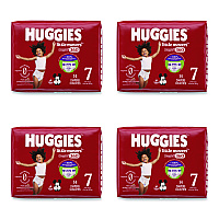 Huggies Little Movers HuggFit 360 Degree, Size 7, Over 41 lbs, Disney Design, 14 Diapers/Pack, 4 Packs/Carton (56609)