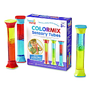 hand2mind ColorMix Sensory Tubes, Ages 3 and Up, Assorted Colors, 3 Pieces (93386)