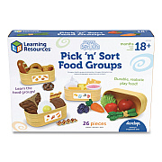 Learning Resources New Sprouts Pick 'n' Sort Food Groups, Pre-K to K, 21 Pieces (LER9755)