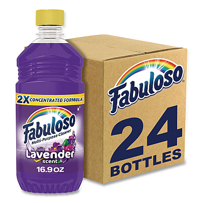 Fabuloso Multi-Use Cleaner, Lavender Scent, 16.9 oz Bottle, 24/Carton (53105)