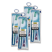 Lil' Drugstore Oral Care Kit. Toothbrush/Toothpaste in Resealable Pouch, Assorted Colors, 4/Box (70187)