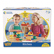 Learning Resources Pretend and Play Kitchen Set, Ages 3 and Up, 73 Pieces (LER9157)