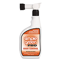 Simple Green Pro Odor Control, Herbal, 32 oz Hose-End Spray Bottle, 6/Carton (0705032)