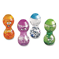 hand2mind Express Your Feelings Sensory Bottles, Ages 18 Months and Up, Assorted Colors, 4 Pieces (96242)