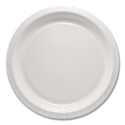 Solo Compostable Paper Dinnerware, ProPlanet Seal, Plate, 10" dia, White, 500/Carton (HP10W)