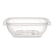 Dart Square Plastic Bowls, 8 oz, 8.5 x 8.5 x 1.51, Clear, Plastic, 63 Bowls/Sleeve, 8 Sleeves/Carton (C8SB)