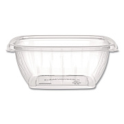 Dart Square Plastic Bowls, 12 oz, 8.5 x 8.5 x 2.64, Clear, Plastic, 63 Bowls/Sleeve, 8 Sleeves/Carton (C12SB)