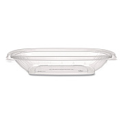 Dart Square Plastic Bowls, 24 oz, 5 x 5 x 1.99, Clear, Plastic, 63 Bowls/Sleeve, 4 Sleeves/Carton (C24SB)