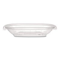 Dart Square Plastic Bowls, 24 oz, 5 x 5 x 1.99, Clear, Plastic, 63 Bowls/Sleeve, 4 Sleeves/Carton (C24SB)