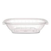 Dart Square Plastic Bowls, 32 oz, 5 x 5 x 1.49, Clear, Plastic, 63 Bowls/Sleeve, 4 Sleeves/Carton (C32SB)