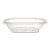 Dart Square Plastic Bowls, 32 oz, 5 x 5 x 1.49, Clear, Plastic, 63 Bowls/Sleeve, 4 Sleeves/Carton (C32SB)