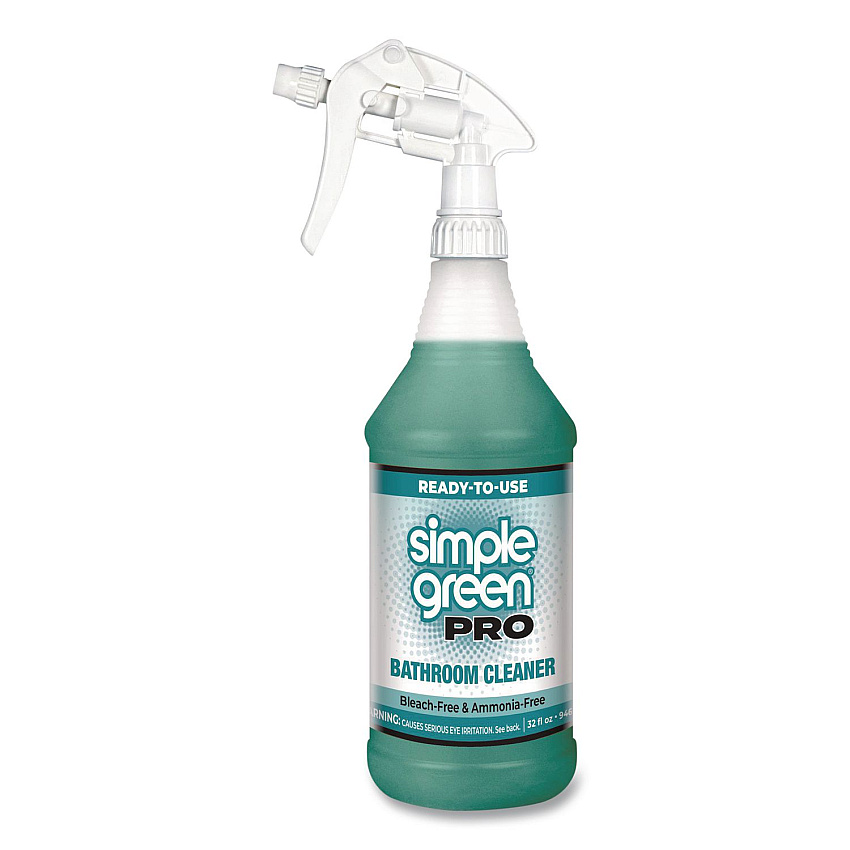 Simple Green Pro Bathroom Cleaner Ready-To-Use, 32 oz Spray Bottle, 12/Carton (1751032)