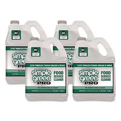 Simple Green Pro Food Service Cleaner, 1 gal Bottle, 4/Carton (0601128)