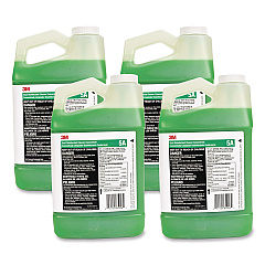 3M Quat Disinfectant Cleaner Concentrate, Pleasant Scent, 0.5 Gal Bottle, 4/carton (5A)