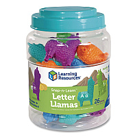 Learning Resources Snap-n-Learn Letter Llamas, Pre-K, 26 Pieces (LER6713)