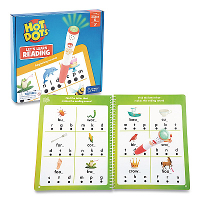 Educational Insights Hot Dots Let's Learn Kindergarten Reading, Grade K, 50 Pages (2446)