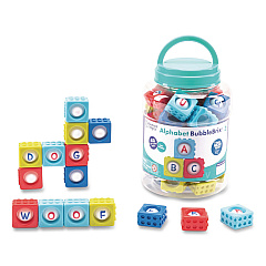 Educational Insights Alphabet BubbleBrix. Ages 3 to 7, Plastic, Assorted Colors, 42 Pieces (2598)