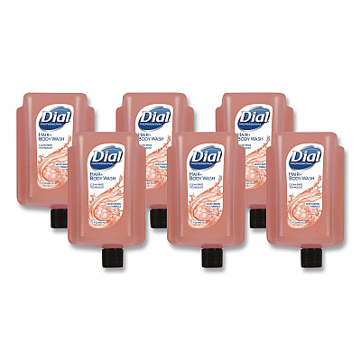 Dial Professional Hair + Body Wash Refill for Versa Dispenser, Neutral Scent, 15 oz, 6/Carton (16304CT)