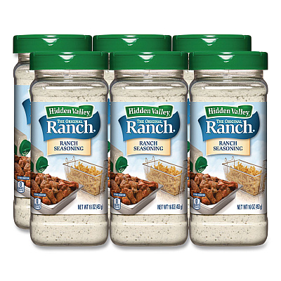 Hidden Valley The Original Ranch Dry Seasoning, Original Ranch, 16 oz Bottle, 6/Carton (21177CT)