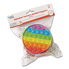 hand2mind Alphabet Sensory Bubble Poppers, Pre-K to K, 6 Pieces (95429)