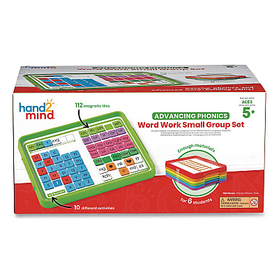 hand2mind Advancing Phonics Word Work Small Group Set, 2 to 6 Players, Grades Pre-K to 2 (96156)