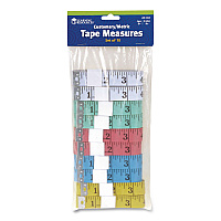 Learning Resources Standard/Metric Tape Measure, 60" Long, Assorted Colors, Plastic, 10 Tape Measures (LER0363)