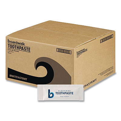 Boardwalk Toothpaste, Peppermint, 0.15 oz Sachet, 1,000/Carton (TPASTEMT)